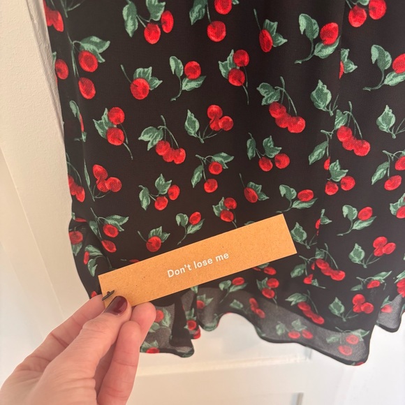 REFORMATION - Cadence Mini Dress (0) in Cherry Pie - New With Tags [NWT] - Picture 5 of 6